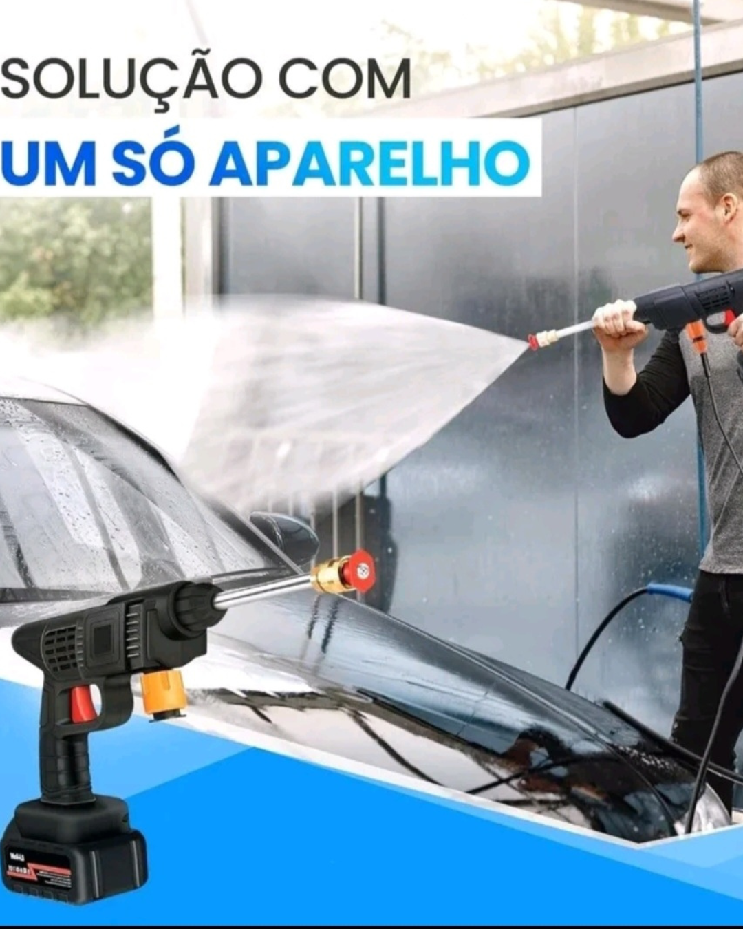 Hidrolavadora 6 Chorros Portátil Recarga